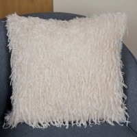 Подушка Перья 45x45 см цвет кремовый 