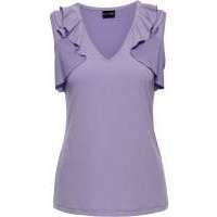 Классика гардероба: топ с воланами (лиловый) 