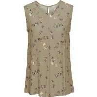 Блузка (камышово-бежевый с рисунком) 