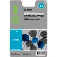 Картридж Cactus CS-C4911 №82 для HP DJ 500/800C (72мл) (голубой)