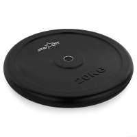 Диск обрезиненный STARFIT 20 кг, d=26 мм, стальная втулка, черный BB-202