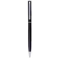 ручка шариковая Brauberg "Delicate Black", корп.черн, серебр. детали, синяя 141399