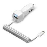 Автомобильное зарядное устройство Jet.A 2.1А, 1 USB, с кабелем micro USB, белый UC-S15