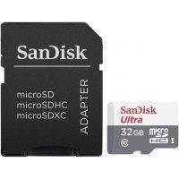 Карты памяти SanDisk Ultra microSDHC 32GB + SD Adapter Class 10