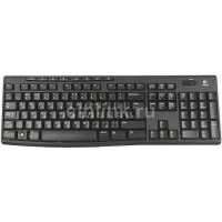 Клавиатура LOGITECH K270, USB, Радиоканал, черный + белый [920-003757] 920-003757