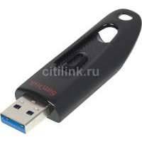Флешка USB SANDISK Ultra 64Гб, USB3.0, черный [sdcz48-064g-u46] SDCZ48-064G-U46