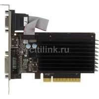 Видеокарта PALIT GeForce GT 730, PA-GT730K-1GD3H, 1Гб, DDR3, Low Profile, oem [neat7300hd06-2080h bulk] NEAT7300HD06-2080H BULK