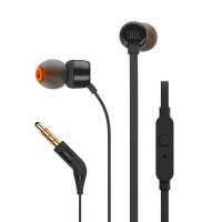 Гарнитура JBL , вкладыши, черный, проводные JBLT110BLK