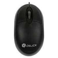 Мышь OKLICK 105S оптическая проводная USB, черный [hm-01] HM-01