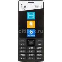 Мобильный телефон FLY TS112 черный 09420