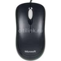 Мышь MICROSOFT Basic оптическая проводная USB, черный [4yh-00007] 4YH-00007
