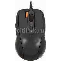 Мышь A4 V-Track Padless оптическая проводная USB, черный N-70FX