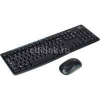 Комплект (клавиатура+мышь) LOGITECH MK270, USB, беспроводной, черный [920-004518] 920-004518
