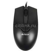 Мышь A4 V-Track Padless оптическая проводная USB, черный OP-550NU