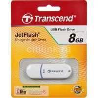 Флешка USB TRANSCEND Jetflash 330 8Гб, USB2.0, белый и фиолетовый [ts8gjf330] TS8GJF330