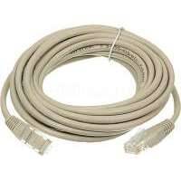 Патч-корд LANMASTER UTP литой (molded), UTP, cat.5E, 5м, 1 шт, серый TWT-45-45-5.0-GY