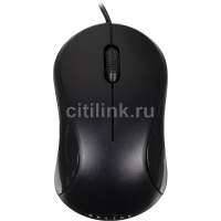 Мышь OKLICK 115S оптическая проводная USB, черный [m-288] M-288