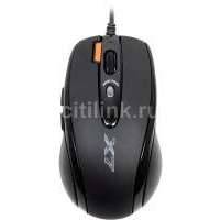 Мышь A4 X-718BK оптическая проводная USB, черный [x-718bk usb] X-718BK USB