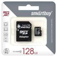 карта памяти TransFlash 128ГБ MicroSDXC Class 10 Smart Buy, адаптер (SB128GBSDCL10-01) SB128GBSDCL10-01
