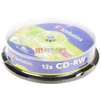 диски cd-rw 700Mb 12x Verbatim 700Mb 12x 10 шт. на шпинделе