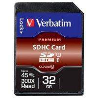 Карта памяти SDHC Verbatim 32GB (43963)