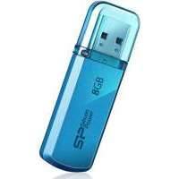 Флешка USB SILICON POWER Helios 101 8Гб, USB2.0, синий [sp008gbuf2101v1b] SP008GBUF2101V1B