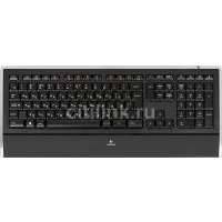 Клавиатура LOGITECH K740, USB, c подставкой для запястий, черный [920-005695] 920-005695