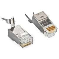 коннекторы RJ-45 Hyperline PLUG-8P8C-UV-C6-TW-SH-10 PLUG-8P8C-UV-C6-TW-SH-10