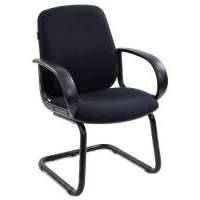 Кресло Бюрократ низкая спинка черный 80-11 CH-808-LOW-V/BLACK