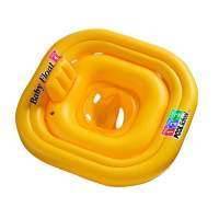 Плотик для плавания Intex Pool School, с подушкой, с поддержкой, 79x79 см 56587