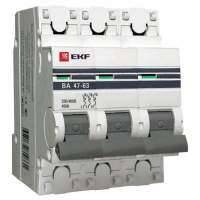 Выключатель Ekf Mcb4763-3-63c-pro
