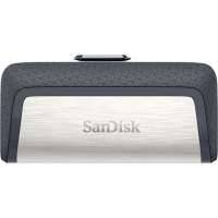 Флешка USB SANDISK Ultra Dual 32Гб, USB3.0, серый и узор [sdddc2-032g-g46] SDDDC2-032G-G46
