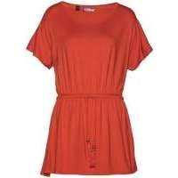 Трикотажная туника (оранжевый матовый)