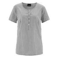 Туника с коротким рукавом (черный/белый в полоску)