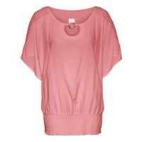 Туника с кружевной отделкой (пепельно-розовый)