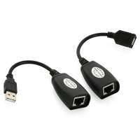 удлинитель USB-AMAF/RJ45, VCOM, по витой паре до 45.0 метров CU824