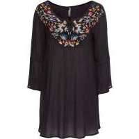 Туника с вышивкой (антрацитовый)