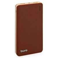 Внешний аккумулятор Buro , 10000 мАч, коричневый T4-10000