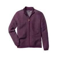 Кардиган с воротником-стойкой Regular Fit (ягодный меланж) 