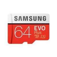 Карта памяти microSD UHS-I U3 SAMSUNG EVO PLUS 2 64 ГБ, 100 МБ/с, Class 10, , 1 шт., переходник SD MB-MC64GA/RU