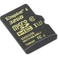Карта памяти microSDHC UHS-I U3 KINGSTON 32 ГБ, 90 МБ/с, Class 10, , 1 шт. SDCG/32GBSP
