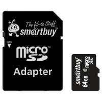 карта памяти TransFlash 64ГБ MicroSDXC Class 10 Smart Buy, адаптер (SB64GBSDCL10-01) SB64GBSDCL10-01