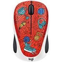 Logitech Wireless Mouse M238 Champion Coral Doodle