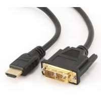 Кабель HDMI - DVI-D 2 фильтра 1.8м Gembird (CC-HDMI-DVI-6)