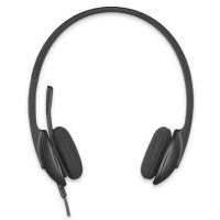 Проводная гарнитура Logitech , USB, черный (981-000475/981-000509) USB Headset H340