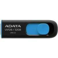 USB Flash ADATA DashDrive UV128 32GB (черный/синий) DashDrive UV128
