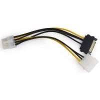 Разветвитель питания Cablexpert CC-PSU-82, Molex+SATA-PCI-Express 8pin, для подключения в/к PCI-Е (8pin) к б/п ATX CC-PSU-82