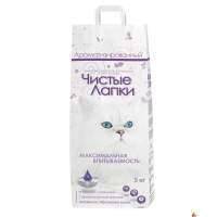 Наполнитель "Чистые Лапки" 5 кг комкующийся впитывающий наполнитель туалета для кошек, 5кг