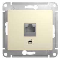 Розетка GLOSSA для интернета RJ45 бежевая SE GSL000281K