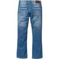 Джинсы Regular Fit Bootcut, низкий + высокий рост (U + S) (синий «потертый») 